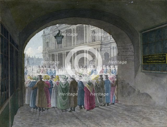 View of the entrance to Dean's Court, City of London, 1820. Artist: Robert Blemmell Schnebbelie