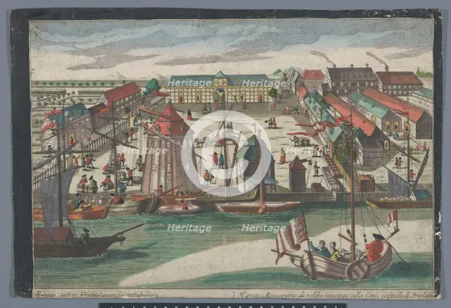 View of the entrance to the Aya Sophia mosque in Constantinople, 1742-1801. Creator: Anon.