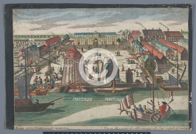 View of the entrance to the Aya Sophia mosque in Constantinople, 1742-1801. Creator: Anon.