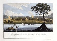 View of the Encampment at Jerusalam 1813. Artist: John Gabriel Stedman