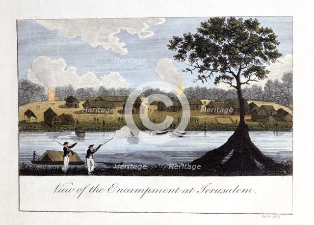 'View of the Encampment at Jerusalam', 1813. Artist: John Gabriel Stedman