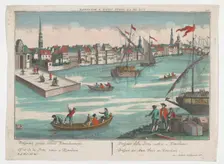 View of the East old main gate in Rotterdam, 1742-1801. Creator: Anon