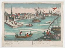 View of the East old main gate in Rotterdam, 1742-1801. Creator: Anon