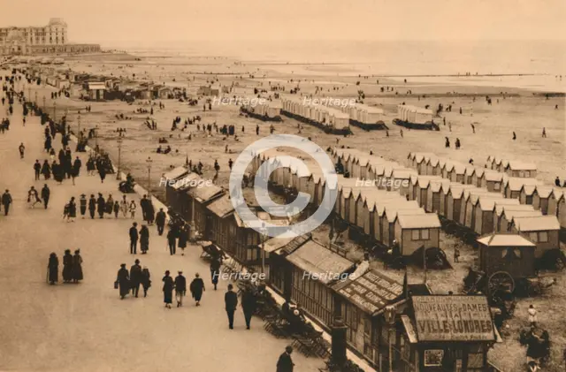'View of the Esplanade towards the Palace Hotel and Cabins',  c1928. Artist: Unknown.