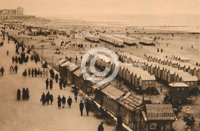 'View of the Esplanade towards the Palace Hotel and Cabins',  c1928. Artist: Unknown.