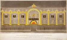 View of the Excise Office, Old Broad Street, City of London, as illuminated in June 1814. Artist: Anon