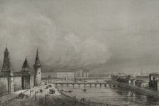 View of the Foundling Home or Orphanage, Moscow, Russia, 1839. Creators: Augustin François Lemaitre, Hippolyte Lalaisse