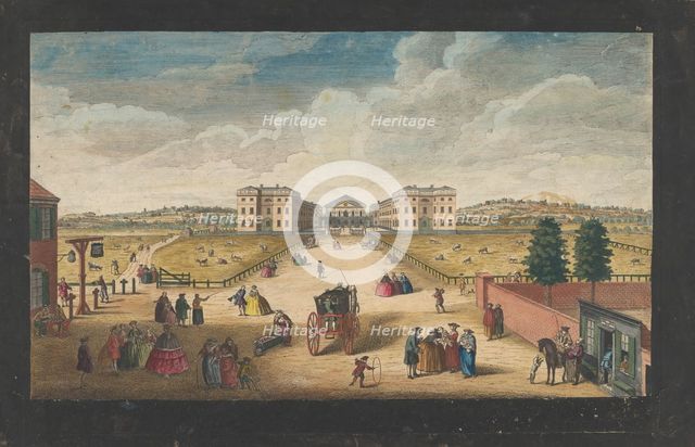 View of the Foundling Hospital in London, 1751. Creators: Robert Sayer, Fabr. Parr.
