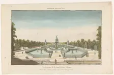 View of the fountain in a garden in Aranjuez, 1735-1805. Creator: Unknown