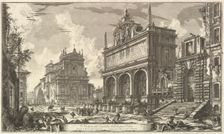 View of the Fountainhead of the Acqua Felice...., from Vedute di Roma (Roman Views), ca. 1751. Creator: Giovanni Battista Piranesi