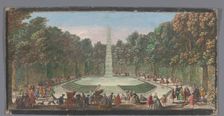 View of the Fontaine de l’Obélisque in the garden of Versailles, 1700-1799. Creators: Anon, Jacques Rigaud