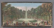 View of the Fontaine de l’Obélisque in the garden of Versailles, 1700-1799. Creators: Anon, Jacques Rigaud