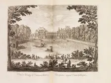 View of the Fontainebleau Palace, 1666. Creator: Silvestre, Israël, the Younger (1621-1691)