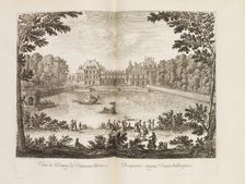 View of the Fontainebleau Palace, 1666. Creator: Silvestre, Israël, the Younger (1621-1691)