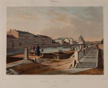View of the Fontanka River, 1840s