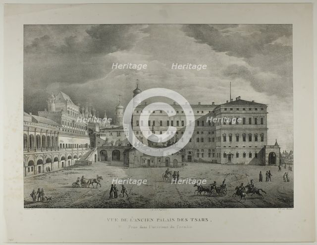 View of the Former Palace of the Czars, 1833. Creator: Renoux.