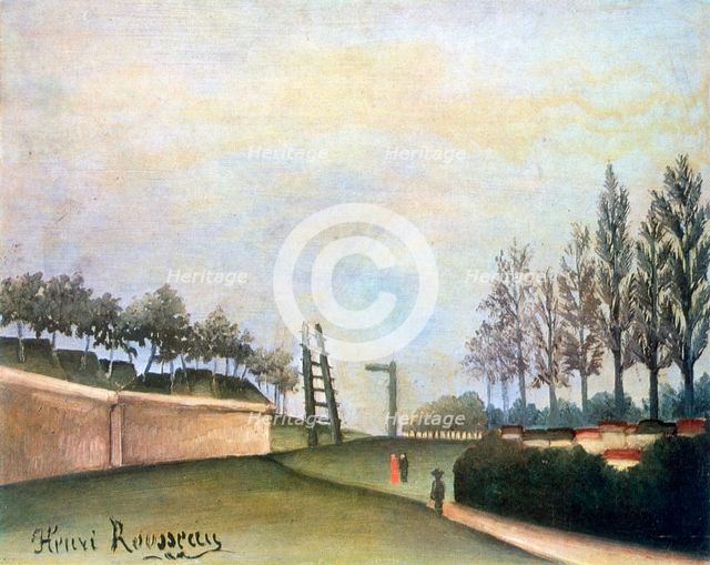'View of the Fortifications to the left of the Gate of Vanves', 1909. Artist: Henri Rousseau