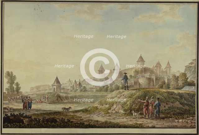 View of the fortress of Bender, 1790. Artist: Ivanov, Mikhail Matveevich (1748-1823)