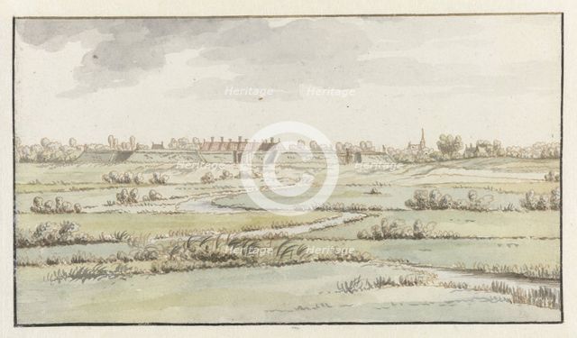 View of the Fortress of Saint-Michiel, near ’s-Hertogenbosch, 1672. Creator: Josua de Grave.