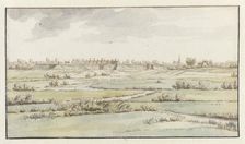View of the Fortress of Saint-Michiel, near s-Hertogenbosch, 1672. Creator: Josua de Grave