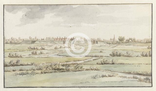 View of the Fortress of Saint-Michiel, near ’s-Hertogenbosch, 1672. Creator: Josua de Grave.