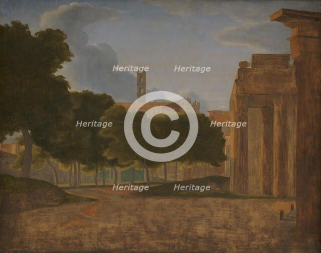 View of the Forum Romanum and the Via Sacra. In the background the Capitol, 1800-1850. Creators: CW Eckersberg, Unknown.