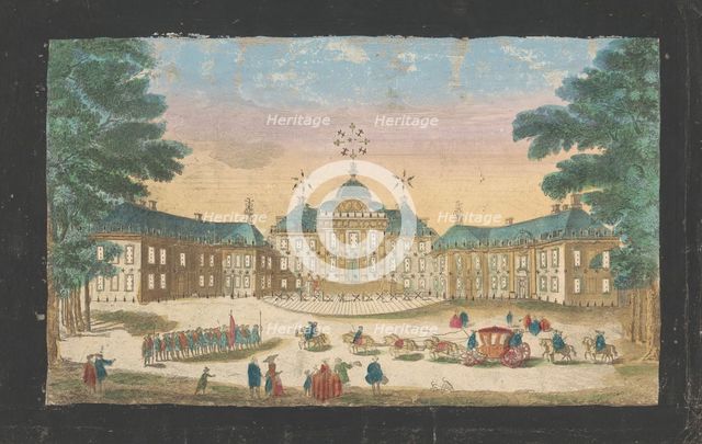 View of the facade of Huis ten Bosch Palace in The Hague, 1700-1799. Creator: Anon.