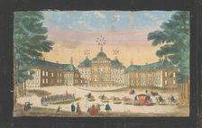 View of the facade of Huis ten Bosch Palace in The Hague, 1700-1799. Creator: Anon
