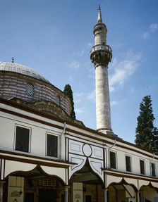 View of the façade, Emir Sultan Mosque, Bursa, Turkey, 1999. Creator: LTL