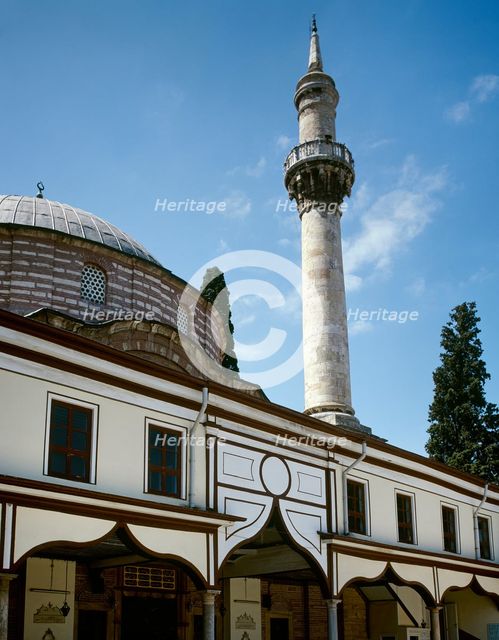 View of the façade, Emir Sultan Mosque, Bursa, Turkey, 1999. Creator: LTL.