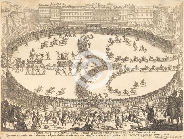 View of the Festival, 1616. Creator: Jacques Callot.