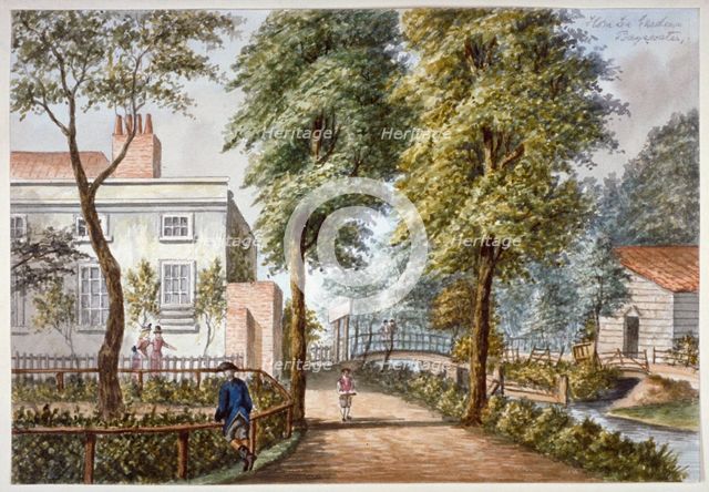 View of the Flora Tea Gardens, Bayswater, London, c1840.             Artist: Anon