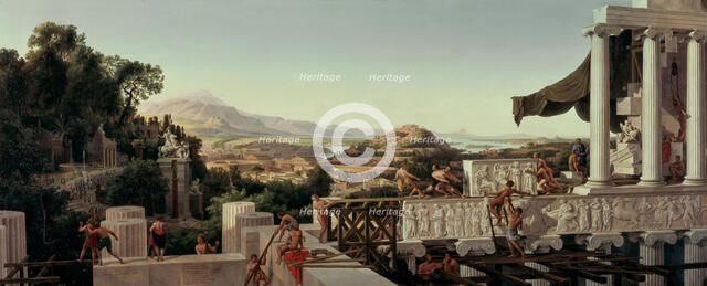 View of the Flower of Greece, 1836. Artist: Ahlborn, August Wilhelm Julius (1796-1857)