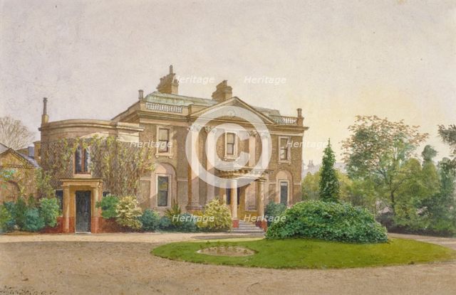 View of the front of Carroun House, South Lambeth Road, Lambeth, London, 1887. Artist: John Crowther
