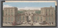 View of the front of a palace, 1700-1799. Creator: Anon
