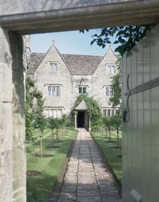 View of the front of Kelmscott Manor, Oxfordshire