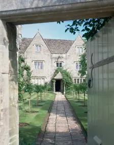 View of the front of Kelmscott Manor, Oxfordshire. Creator: Unknown