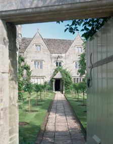 View of the front of Kelmscott Manor, Oxfordshire. Creator: Unknown