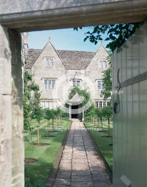 View of the front of Kelmscott Manor, Oxfordshire. Creator: Unknown.