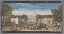 View of the front of the Château de Marly, 1700-1799. Creators: Anon, Jacques Rigaud
