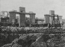 View of the furnaces, iron foundry known as La Mudela Spain, 1883. Creator: Bernardo Rico