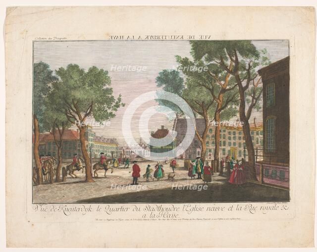 View of the Kneuterdijk in The Hague, 1755-1779. Creator: Benedikt Winkler.