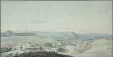 View of the Konstantinogorsk Fortress from the Mountain Mashuk, 1805. Artist: Korneev (Karneev), Yemelyan Mikhaylovich (ca 1780-after 1839)