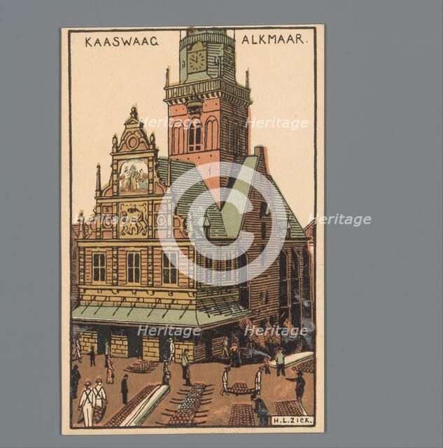 View of the Kaaswaag in Alkmaar, 1900-1925. Creator: Unknown.