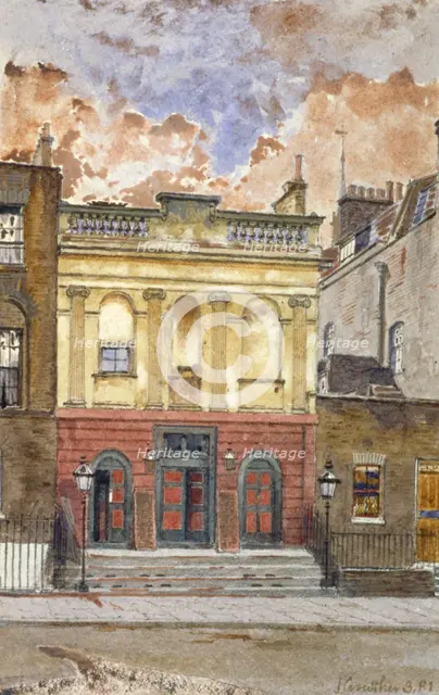 View of the King's Cross Theatre, Liverpool Street, St Pancras, London, 1881. Artist: John Crowther