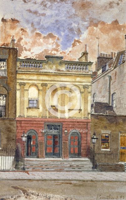 View of the King's Cross Theatre, Liverpool Street, St Pancras, London, 1881. Artist: John Crowther
