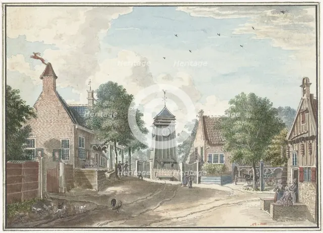View of the Klokhuis in Overveen, 1713-1780. Creator: Jan de Beyer.