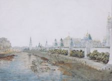 View of the Kremlin from the Moskvoretsky Bridge, 1851