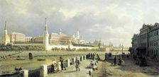 View of the Kremlin from the Sophia Embankment in Moscow 1879. Artist: Pyotr Petrovich Vereshchagin