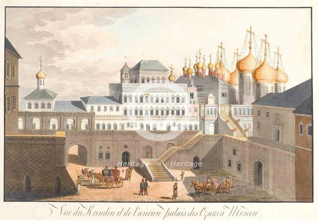 View of the Kremlin in Moscow. The Terem Palace, 1813. Artist: Lohrer, Johann Gottlieb (1791-1840)